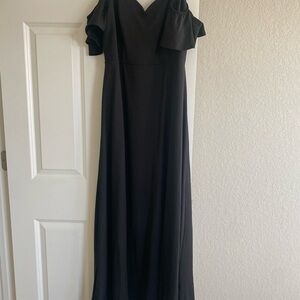 Elegant Black Off-Shoulder Dress